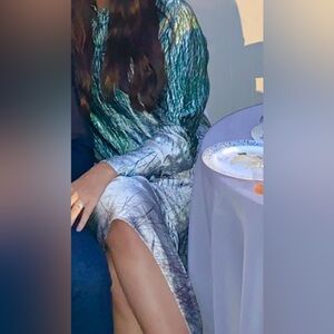 Off White dress size - ONE SIZE - silk dress multicolor beautiful dress